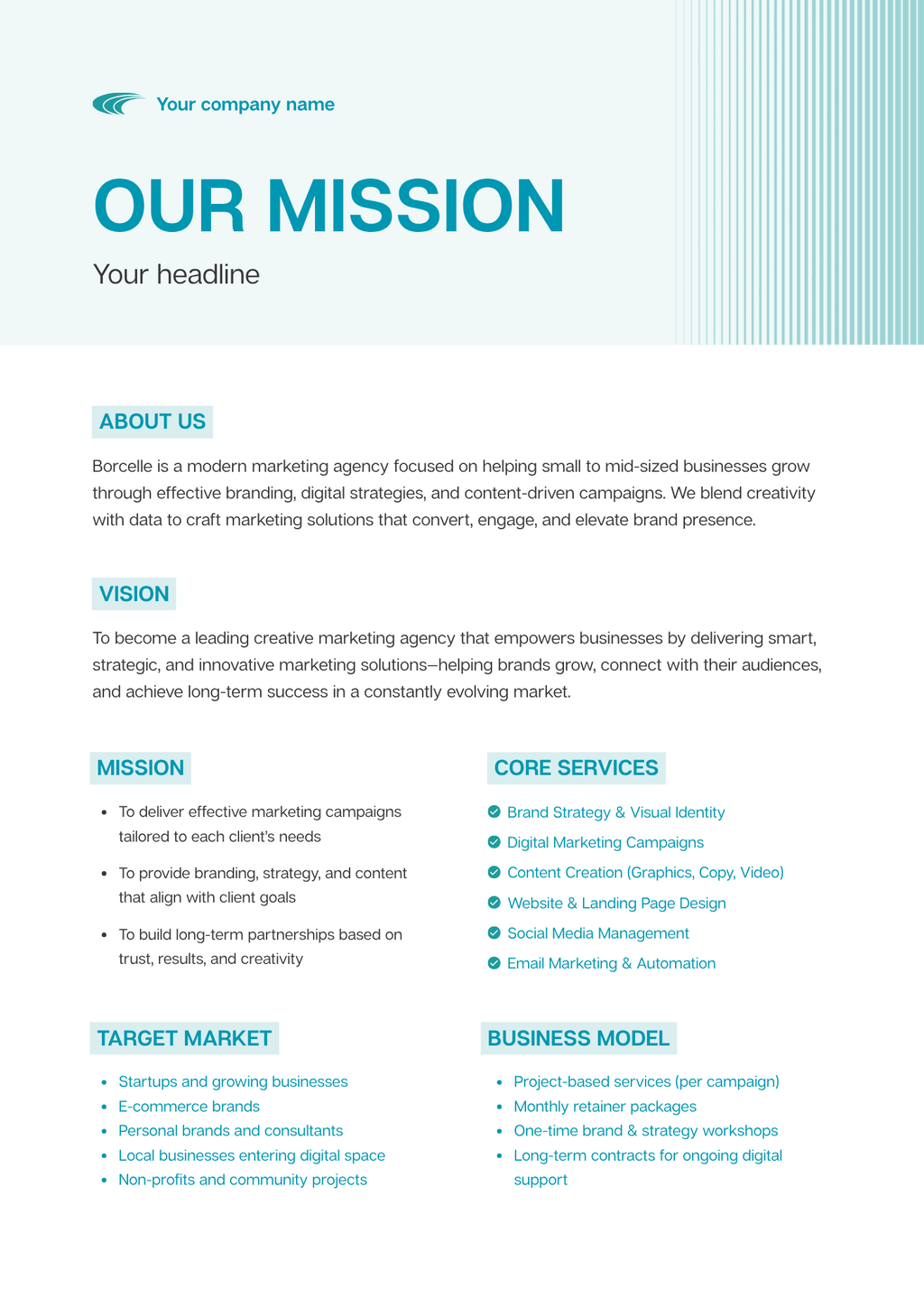 New Hire Company Mission