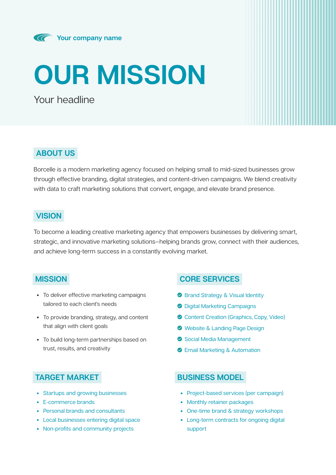New Hire Company Mission