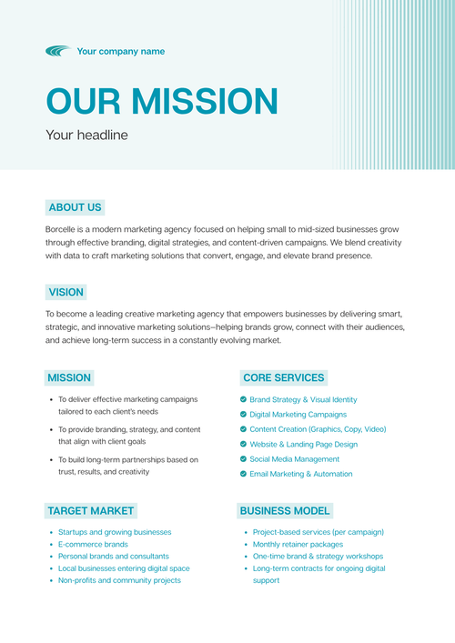 New Hire Company Mission